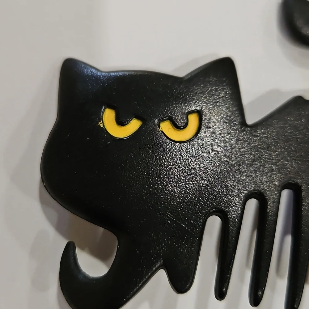 Black‎ Cat Marked 1989 MMK COS Hair Comb Clip Accessory
